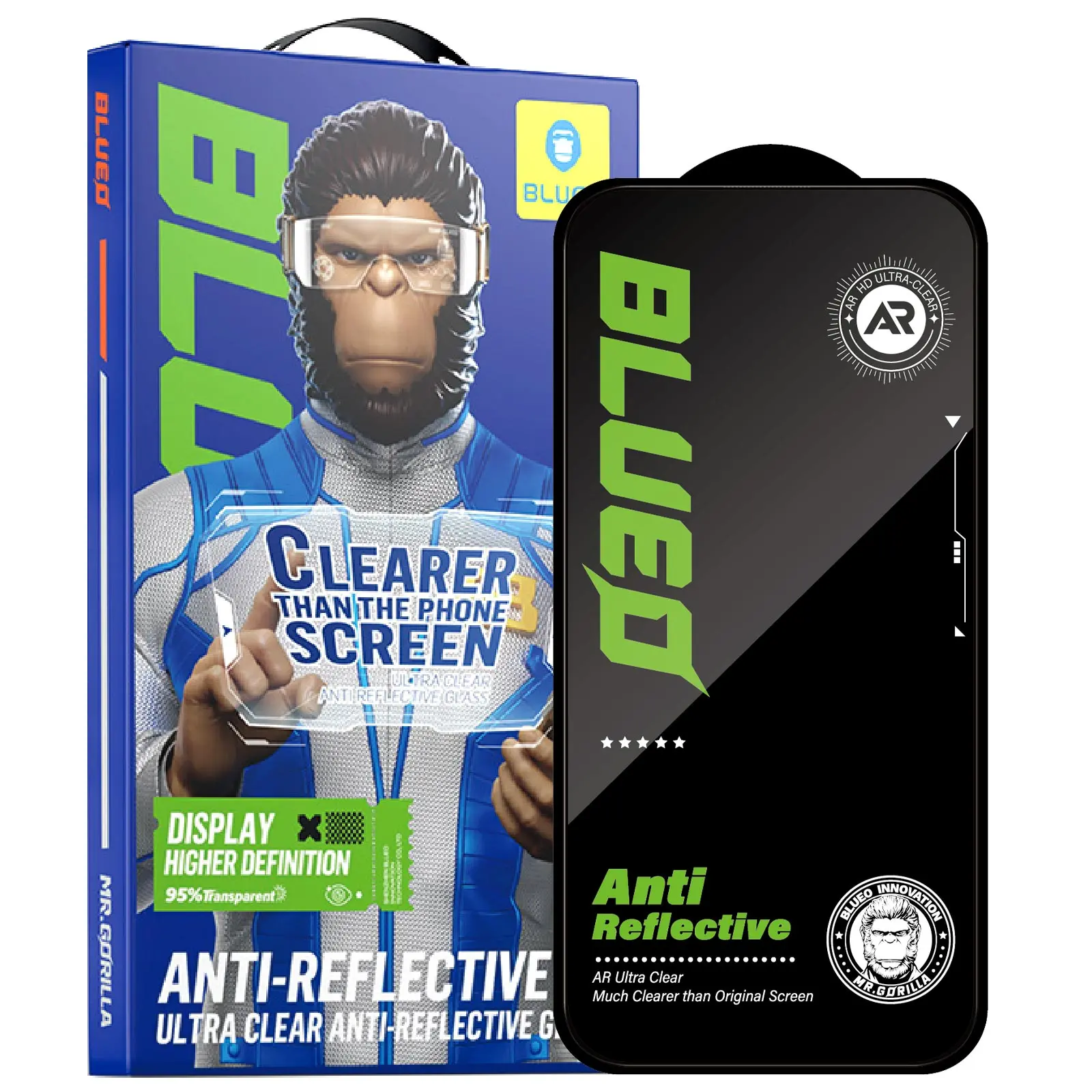 Захисне 2.5D скло Blueo AR Anti-Reflective HD для Apple iPhone 17 Air (6.5"), Загартоване скло, купити оптом з доставкою