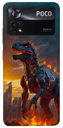 Чехол itsPrint Fire dino для Xiaomi Poco X4 Pro 5G