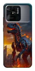 Чехол itsPrint Fire dino для Xiaomi Redmi 10C