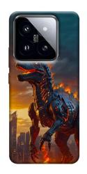 Чехол itsPrint Fire dino для Xiaomi 14 Pro
