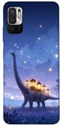 Чехол itsPrint Lanterns dino для Xiaomi Redmi Note 10 5G