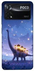 Чехол itsPrint Lanterns dino для Xiaomi Poco X4 Pro 5G