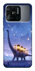 Чехол itsPrint Lanterns dino для Xiaomi Redmi 10C