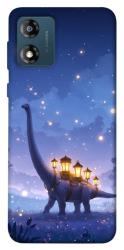 Чехол itsPrint Lanterns dino для Motorola Moto E13