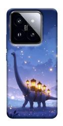 Чохол itsPrint Lanterns dino для Xiaomi 14 Pro