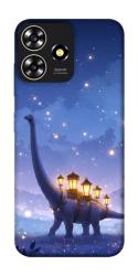 Чехол itsPrint Lanterns dino для ZTE Blade A73 4G