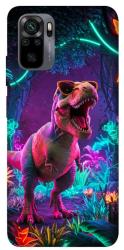 Чехол itsPrint Neon dino для Xiaomi Redmi Note 10 / Note 10s