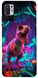 Чехол itsPrint Neon dino для Xiaomi Redmi Note 10 5G