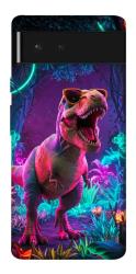 Чехол itsPrint Neon dino для Google Pixel 6