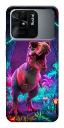 Чехол itsPrint Neon dino для Xiaomi Redmi 10C