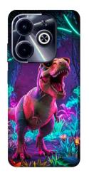 Чехол itsPrint Neon dino для Infinix Hot 40i