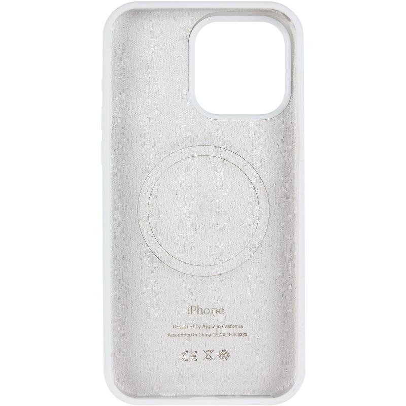 Чехол Silicone Case (AA) Logo with MagSafe для Apple iPhone 14 Pro (6.1) на картинке №3