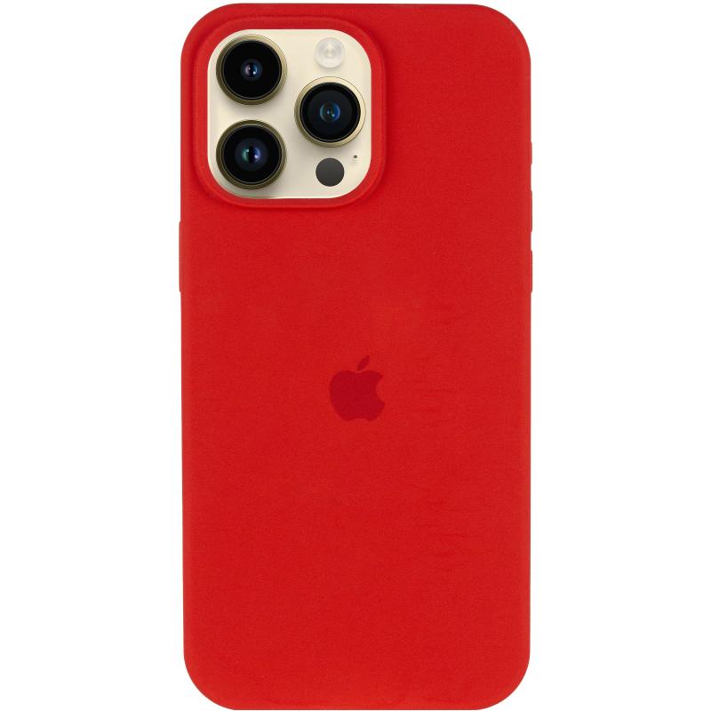 Чехол Silicone Case (AA) Logo with MagSafe для Apple iPhone 14 Pro (6.1) на картинке №2