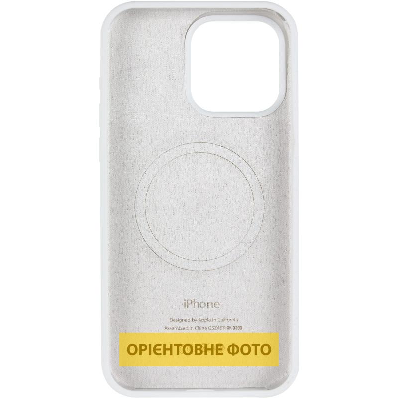 Чохол Silicone Case (AA) Logo with MagSafe для Apple iPhone 16 (6.1) на малюнкі №3