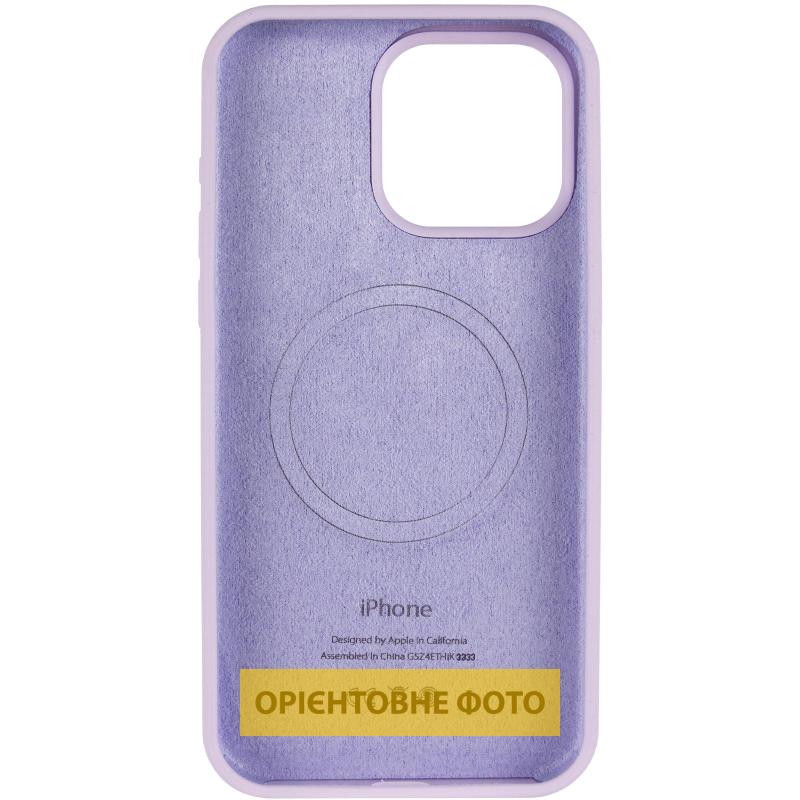 Чехол Silicone Case (AA) Logo with MagSafe для Apple iPhone 17 Pro (6.3) на картинке №3