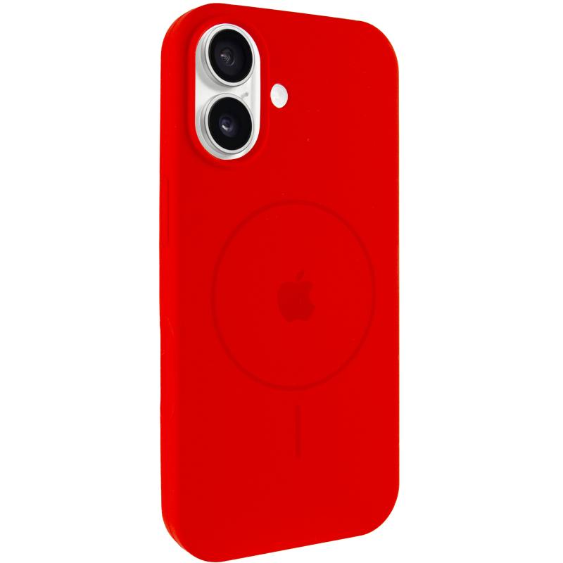 Чехол Silicone Case Full Protective (AA) V2 with MagSafe для Apple iPhone 17 (6.3) на картинке №1