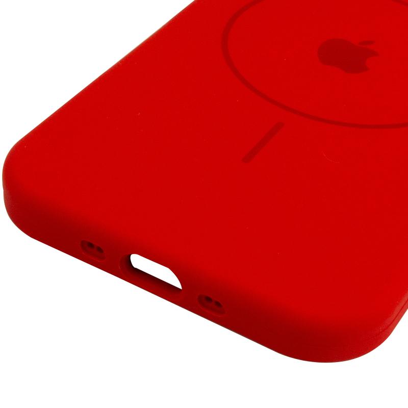 Чехол Silicone Case Full Protective (AA) V2 with MagSafe для Apple iPhone 17 (6.3) на картинке №5