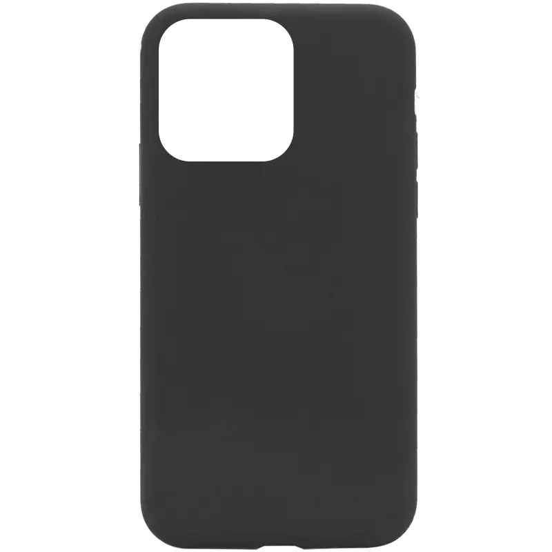 Чехол Silk (AA) NO LOGO with Magnetic Fit для Apple iPhone 14 Pro Max (6.7"), Черный / Black, Силикон, купить оптом с доставкой