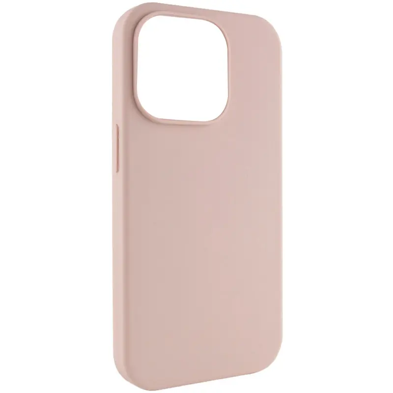 Чехол Silk (AA) NO LOGO with Magnetic Fit для Apple iPhone 16 Pro (6.3"), Розовый / Pink Sand, Силикон, купить оптом с доставкой