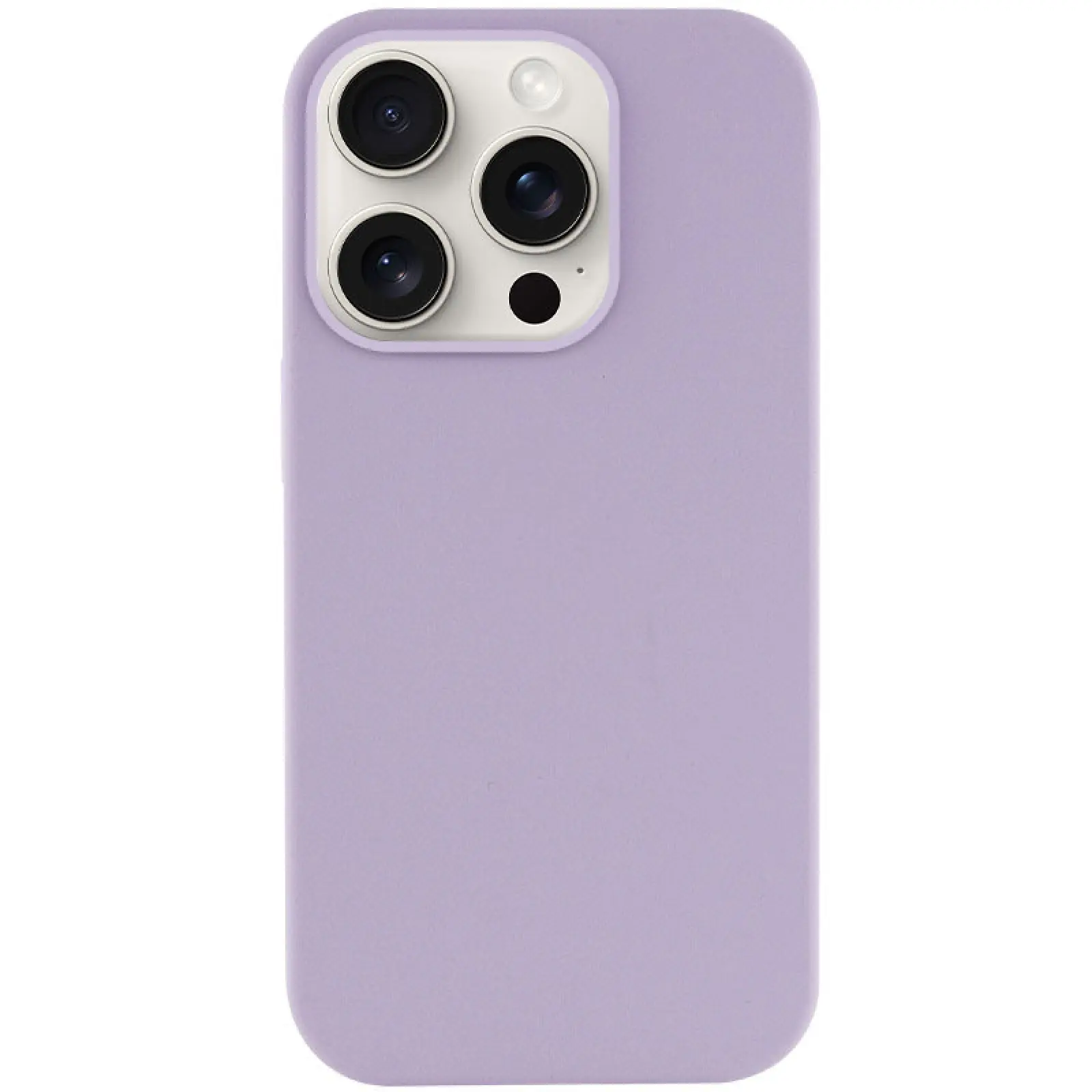 Чехол Silk (AA) NO LOGO with Magnetic Fit для Apple iPhone 16 Pro (6.3"), Сиреневый / Lilac 1, Силикон, купить оптом с доставкой