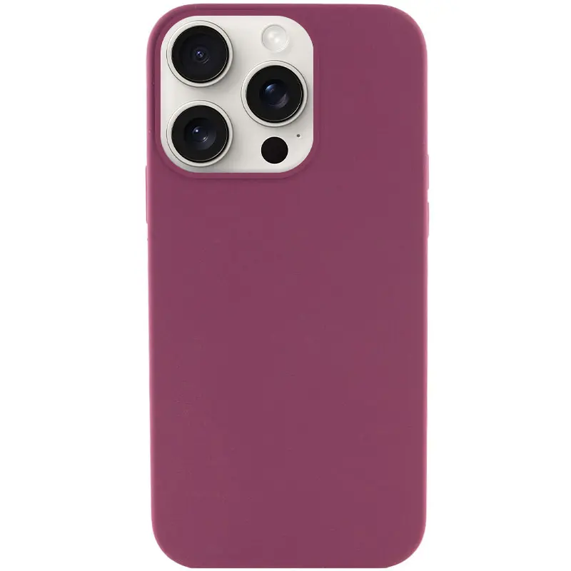 Чехол Silk (AA) NO LOGO with Magnetic Fit для Apple iPhone 16 Pro Max (6.9"), Бордовый / Plum, Силикон, купить оптом с доставкой