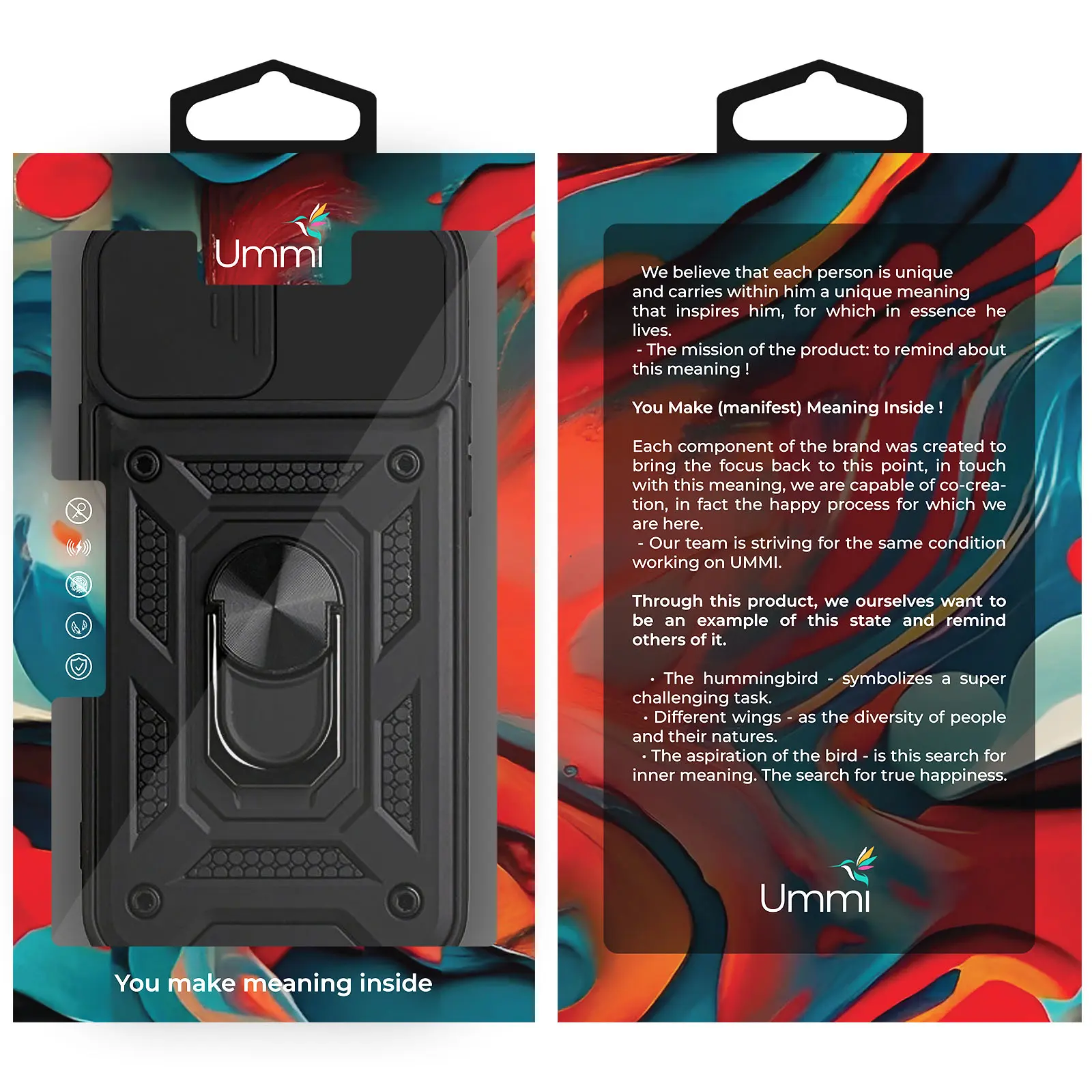 Чохол Ummi Camshield Serge Ring для Apple iPhone X / XS (5.8") 1, TPU+PC, купити оптом з доставкою