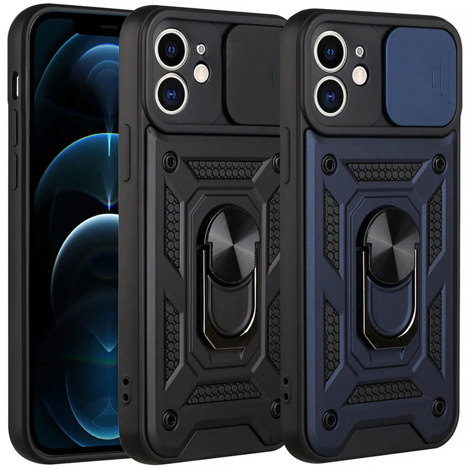 Чехол Ummi Camshield Serge Ring для Apple iPhone 11 (6.1"), TPU+PC, купить оптом с доставкой