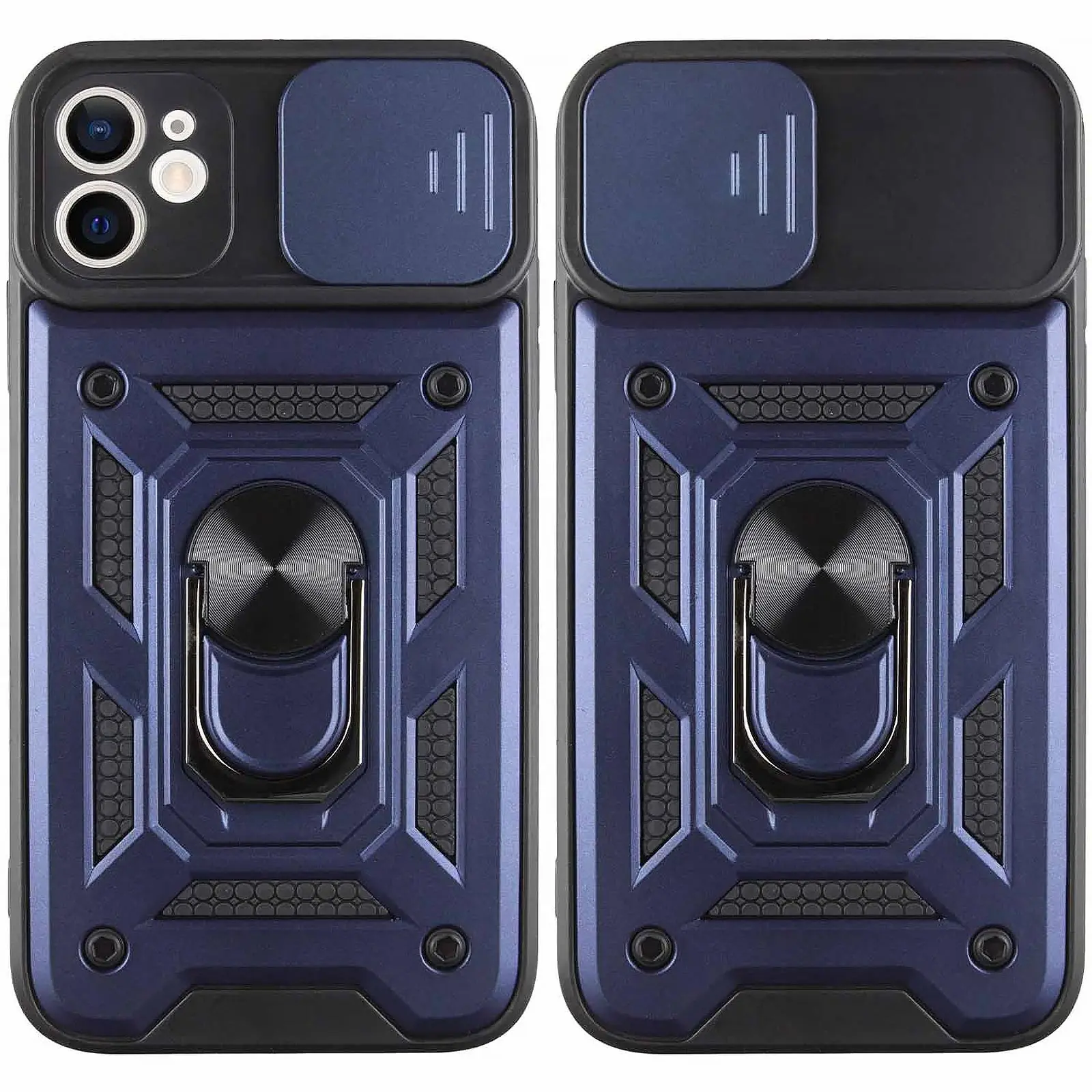 Чехол Ummi Camshield Serge Ring для Apple iPhone 11 (6.1"), Синий / Navy 2, TPU+PC, купить оптом с доставкой