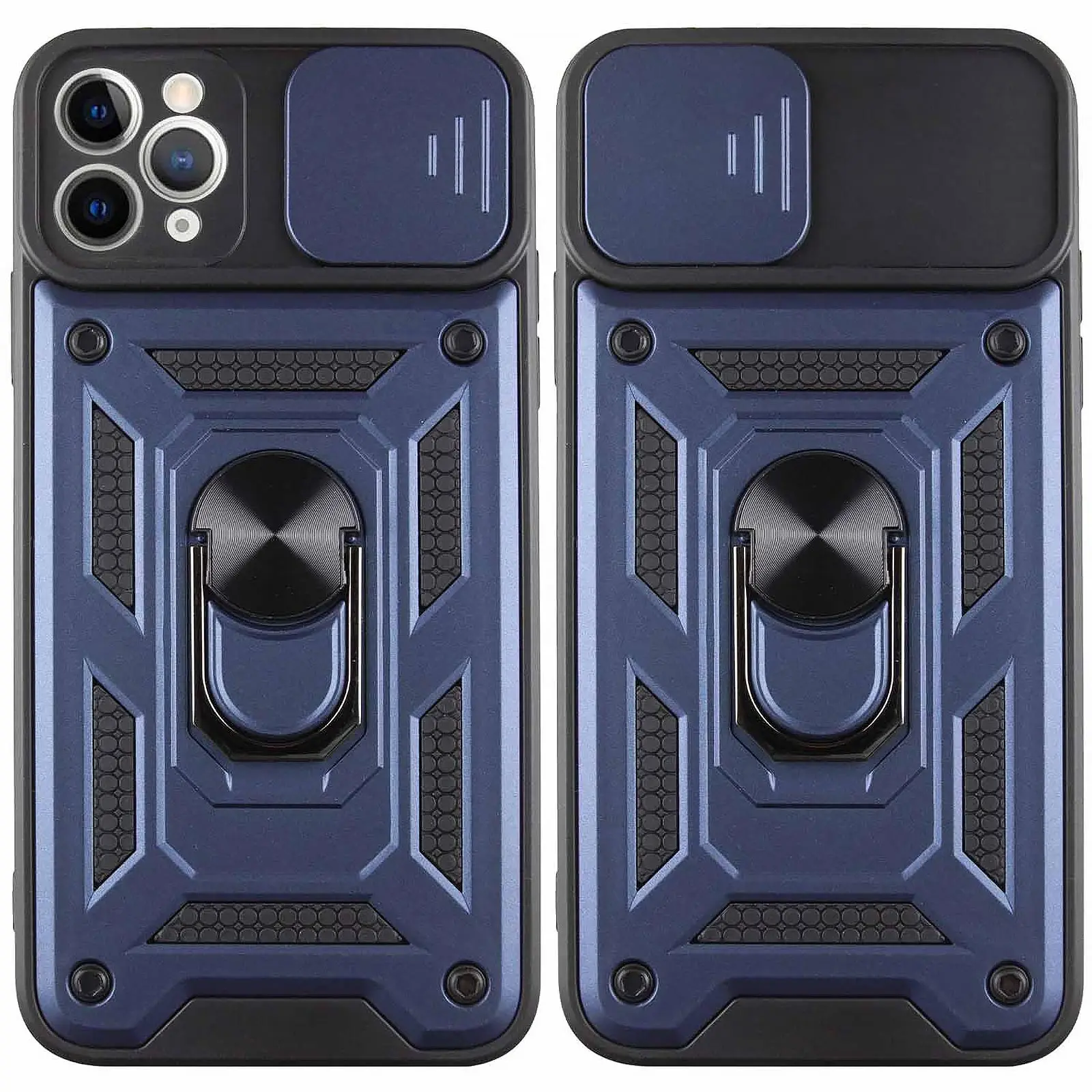 Чехол Ummi Camshield Serge Ring для Apple iPhone 11 Pro Max (6.5"), Синий 1, TPU+PC, купить оптом с доставкой