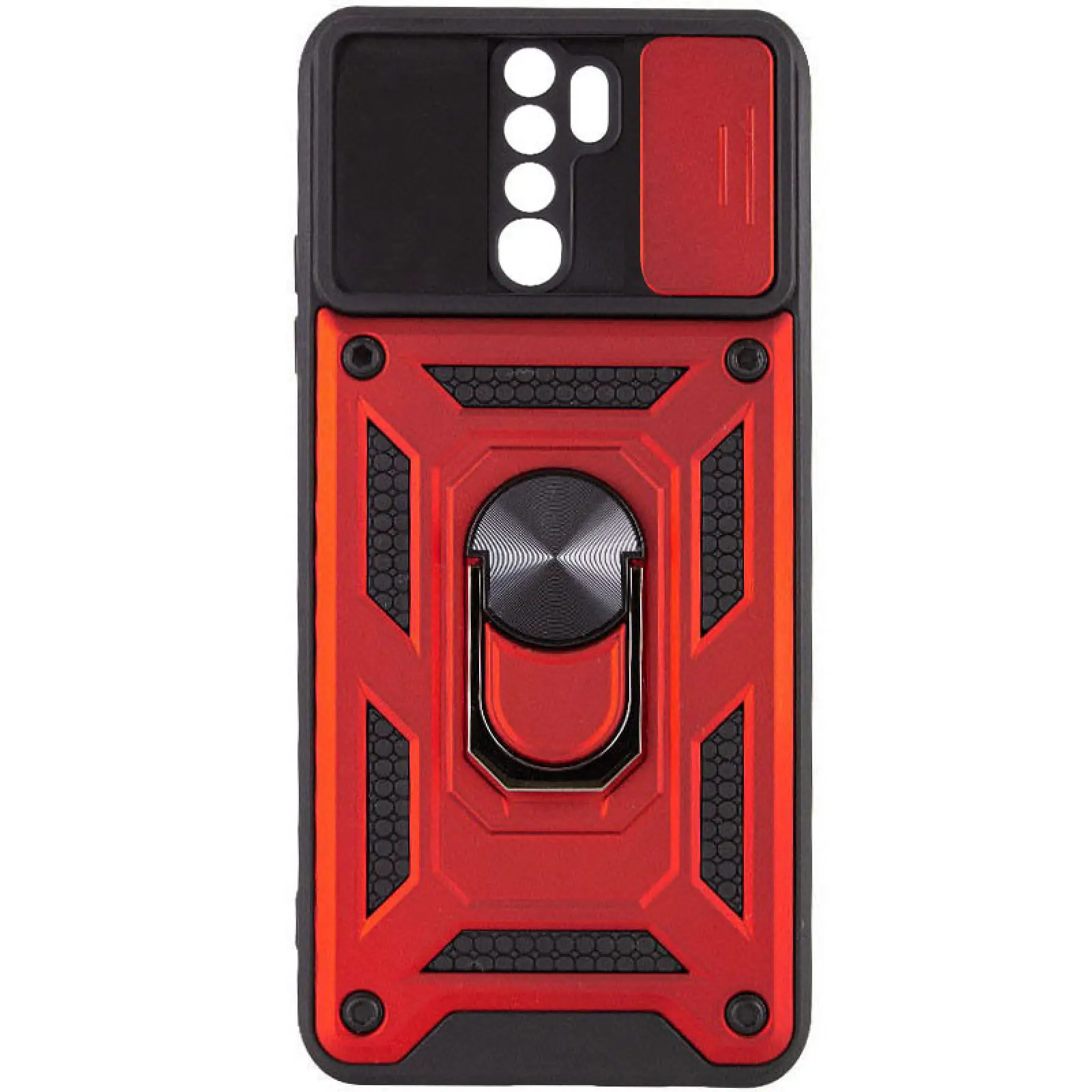 Чохол Ummi Camshield Serge Ring для Xiaomi Redmi Note 8 Pro, Червоний, TPU+PC, купити оптом з доставкою