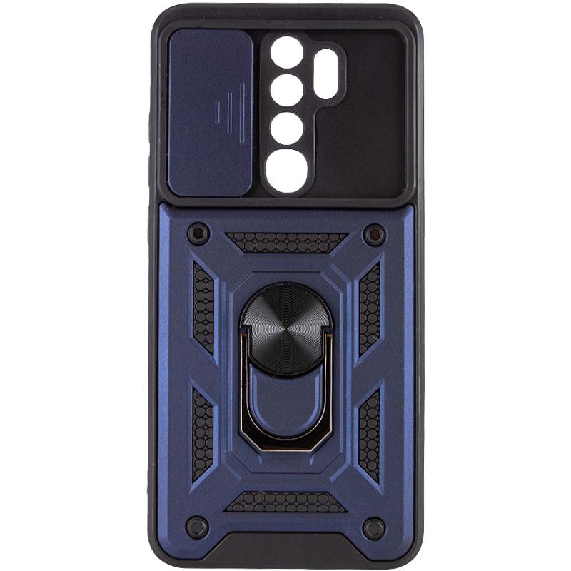 Противоударный чехол Ummi Camshield Serge Ring для Xiaomi Redmi Note 8 Pro | Бронированый с кольцом-подставкой на картинке №1