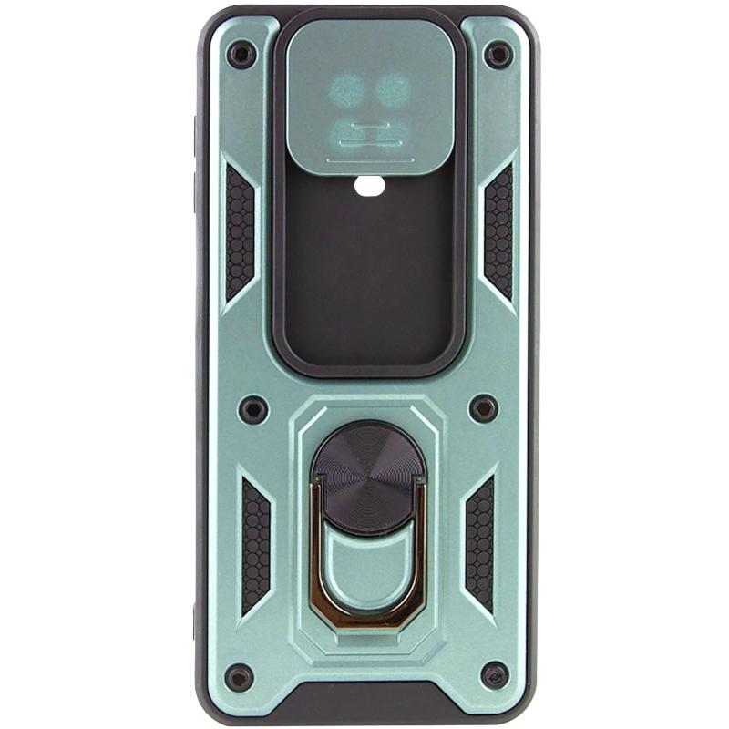 Противоударный чехол Ummi Camshield Serge Ring для Xiaomi Redmi Note 9s / Note 9 Pro / Note 9 Pro Max | Бронированый с кольцом-подставкой на картинке №2