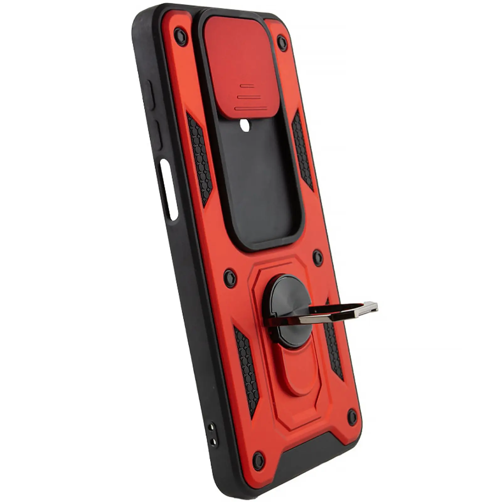 Чехол Ummi Camshield Serge Ring для Xiaomi Redmi Note 9s / Note 9 Pro / 9 Pro Max, Красный 2, TPU+PC, купить оптом с доставкой