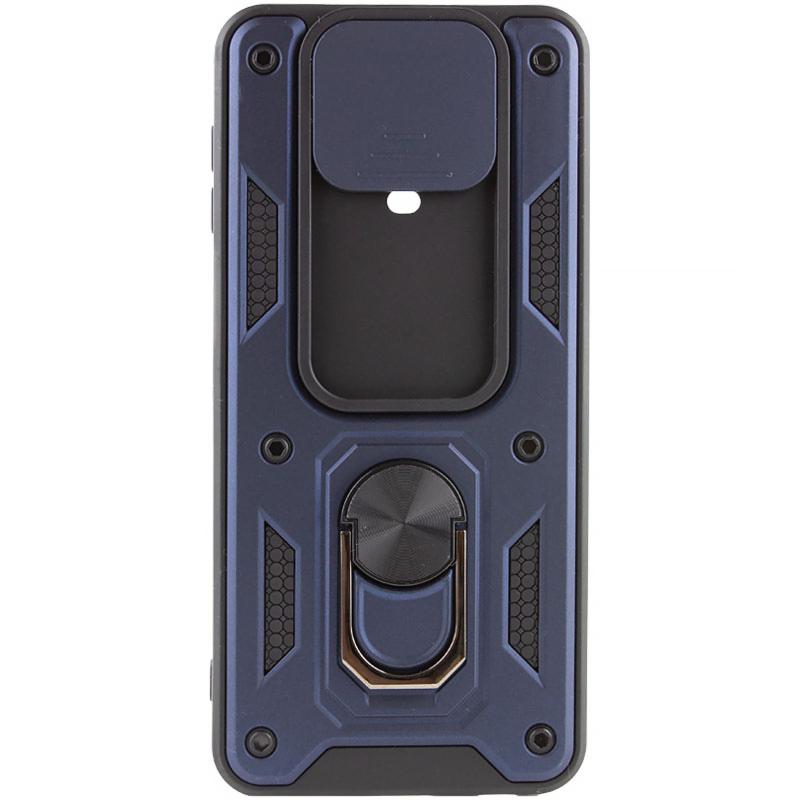 Противоударный чехол Ummi Camshield Serge Ring для Xiaomi Redmi Note 9s / Note 9 Pro / Note 9 Pro Max | Бронированый с кольцом-подставкой на картинке №2