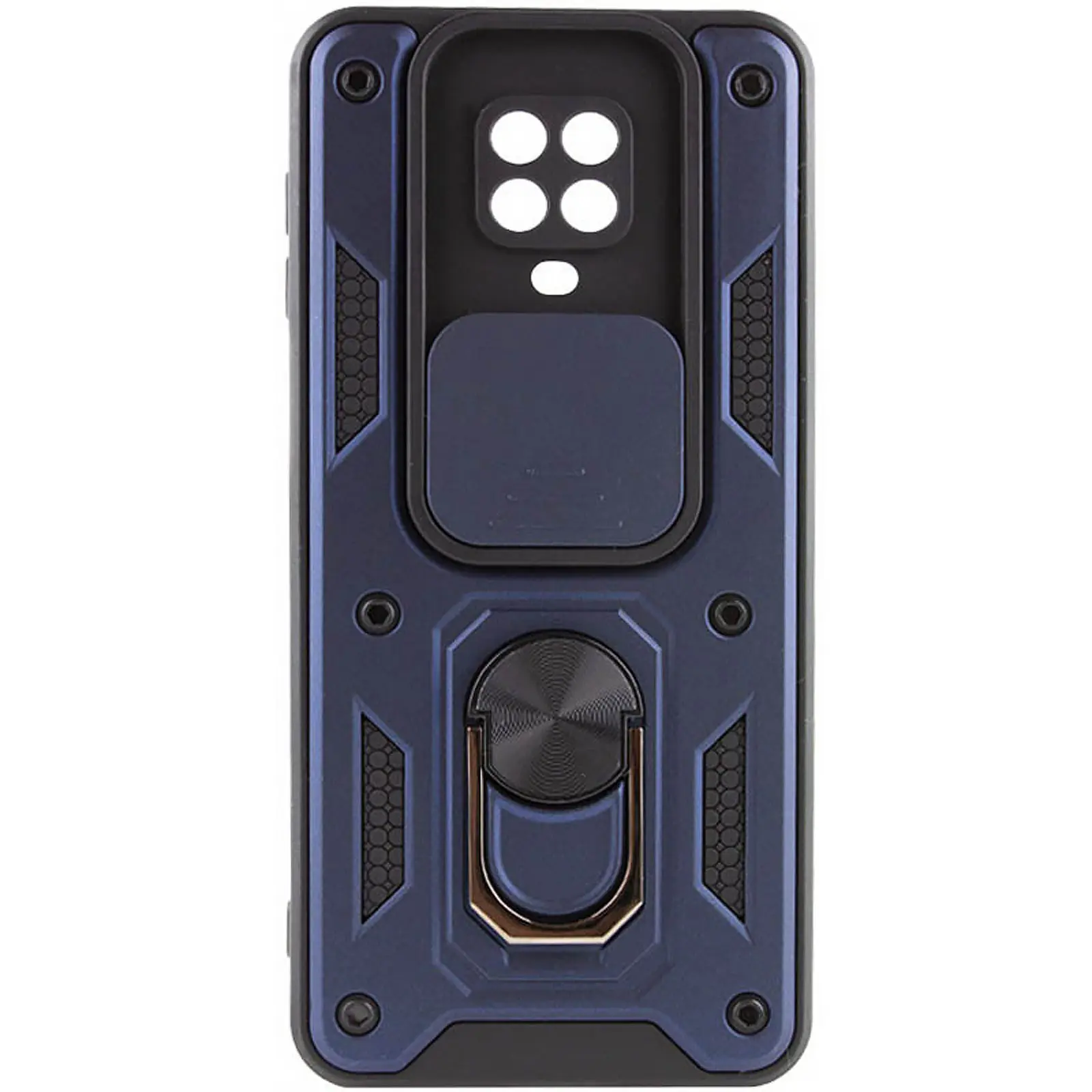 Чехол Ummi Camshield Serge Ring для Xiaomi Redmi Note 9s / Note 9 Pro / 9 Pro Max, Синий, TPU+PC, купить оптом с доставкой