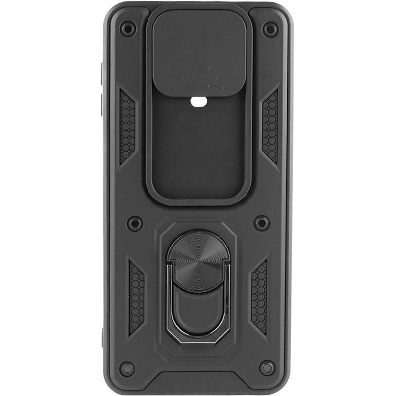 Противоударный чехол Ummi Camshield Serge Ring для Xiaomi Redmi Note 9s / Note 9 Pro / Note 9 Pro Max | Бронированый с кольцом-подставкой на картинке №2