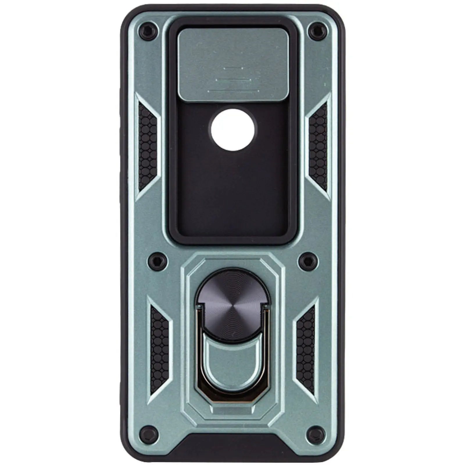 Чехол Ummi Camshield Serge Ring для Xiaomi Redmi Note 9 / Redmi 10X, Зеленый 1, TPU+PC, купить оптом с доставкой