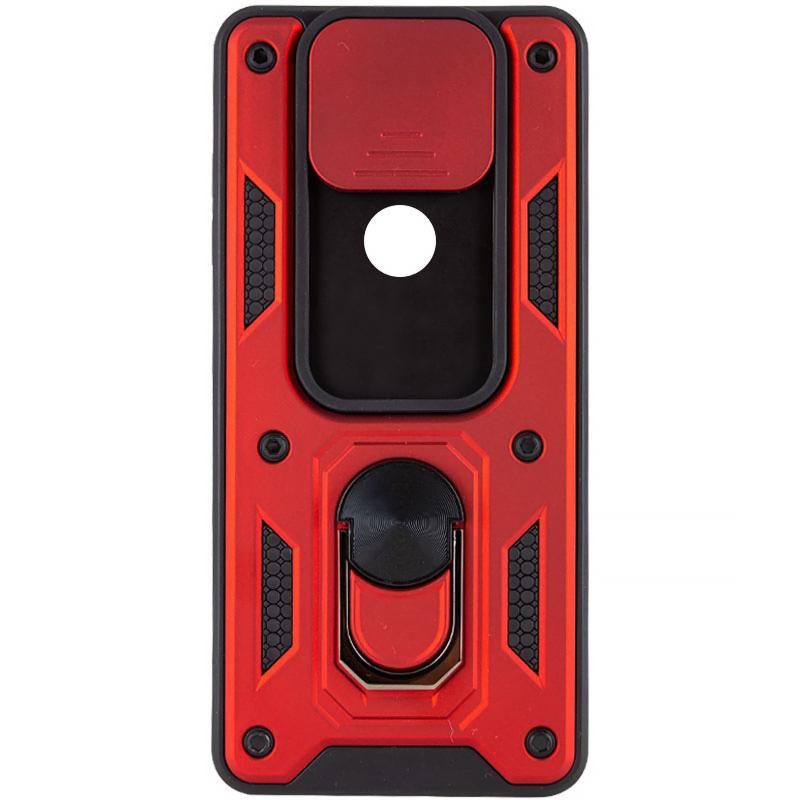 Противоударный чехол Ummi Camshield Serge Ring для Xiaomi Redmi Note 9 / Redmi 10X | Бронированый с кольцом-подставкой на картинке №2