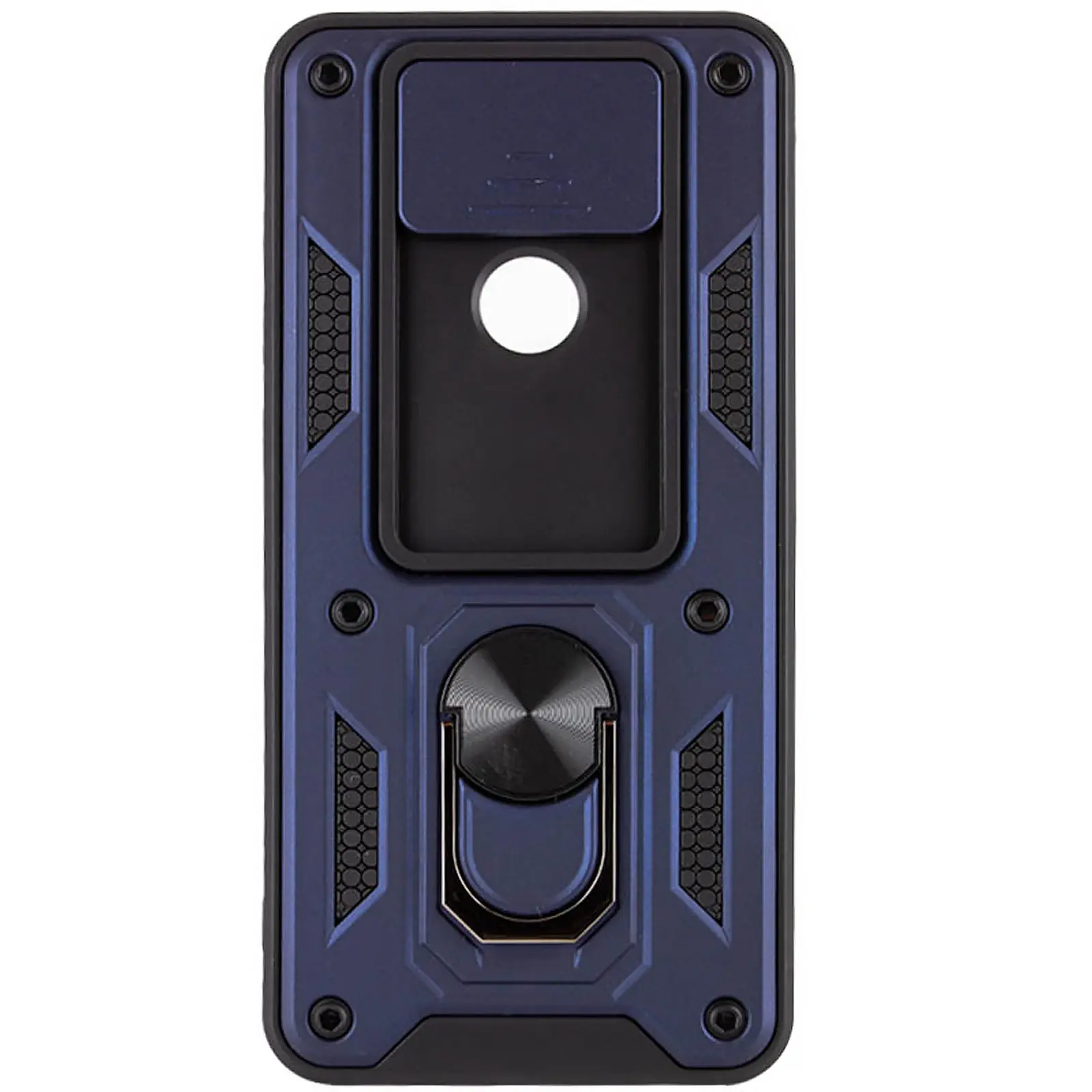 Чехол Ummi Camshield Serge Ring для Xiaomi Redmi Note 9 / Redmi 10X, Синий 1, TPU+PC, купить оптом с доставкой