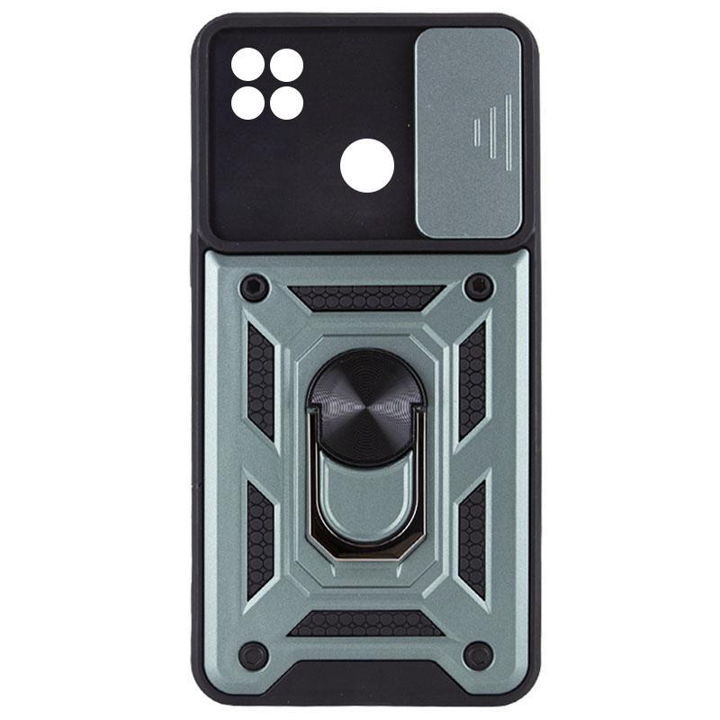 Противоударный чехол Ummi Camshield Serge Ring для Xiaomi Redmi 9C | Бронированый с кольцом-подставкой на картинке №1