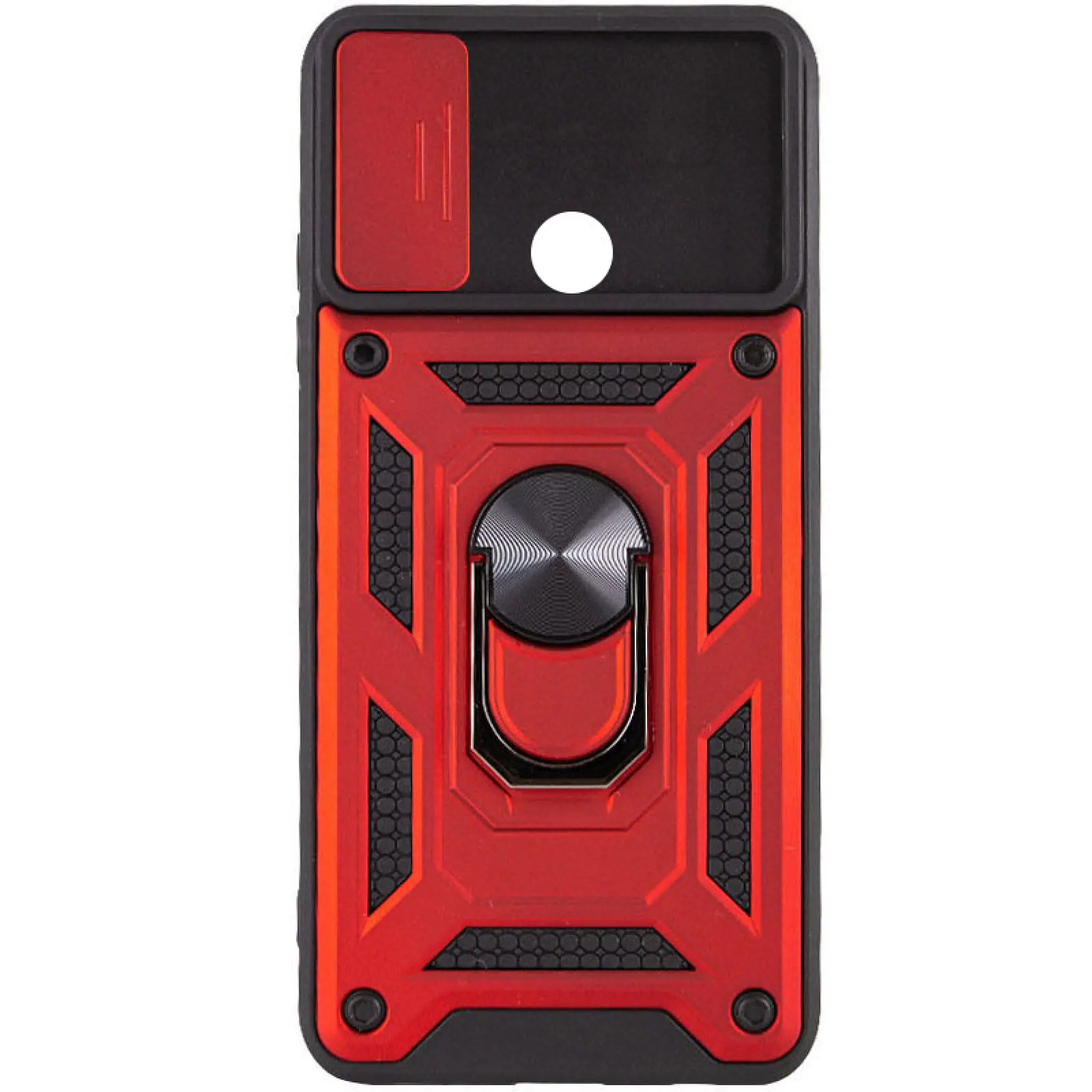 Чехол Ummi Camshield Serge Ring для Xiaomi Redmi 9C / Redmi 10A, Красный / Red 1, TPU+PC, купить оптом с доставкой