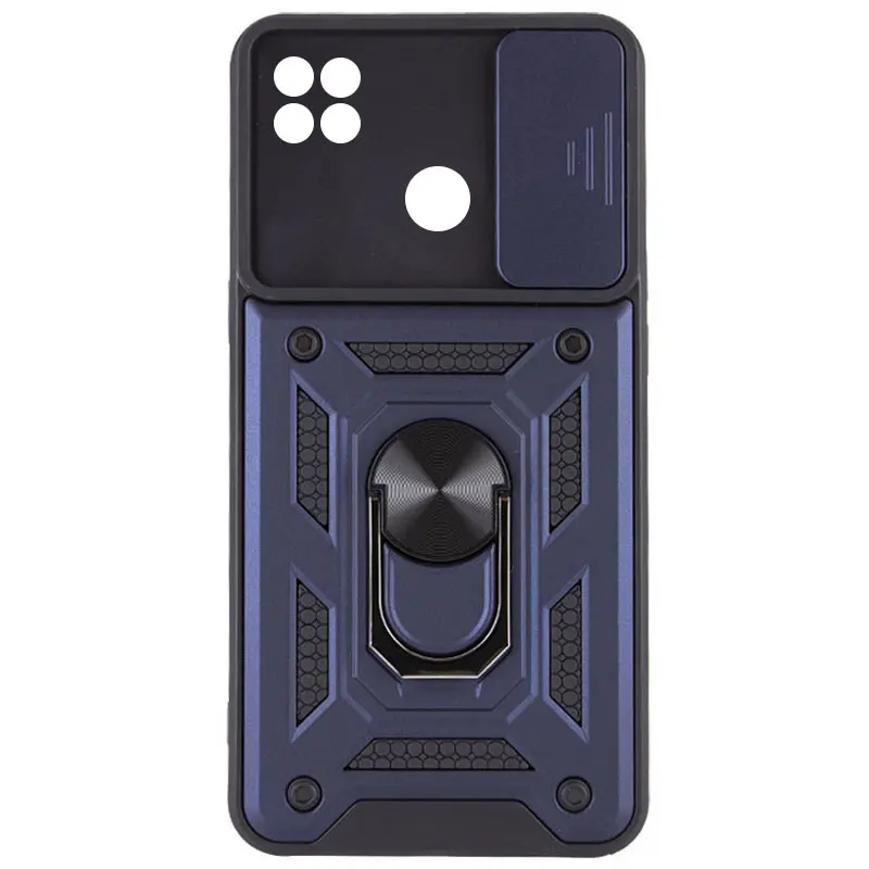 Чехол Ummi Camshield Serge Ring для Xiaomi Redmi 9C / Redmi 10A, Синий / Navy, TPU+PC, купить оптом с доставкой