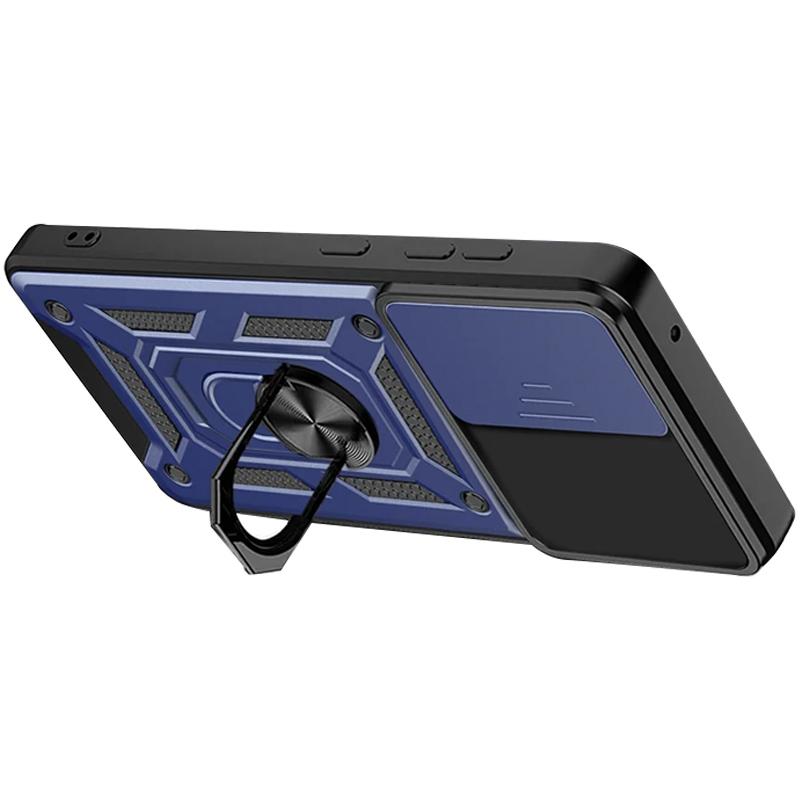 Противоударный чехол Ummi Camshield Serge Ring для Xiaomi Redmi 9C | Бронированый с кольцом-подставкой на картинке №3