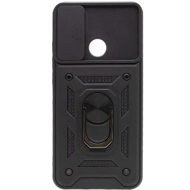 Чехол Ummi Camshield Serge Ring для Xiaomi Redmi 9C / Redmi 10A, Черный / Black 1, TPU+PC, купить оптом с доставкой
