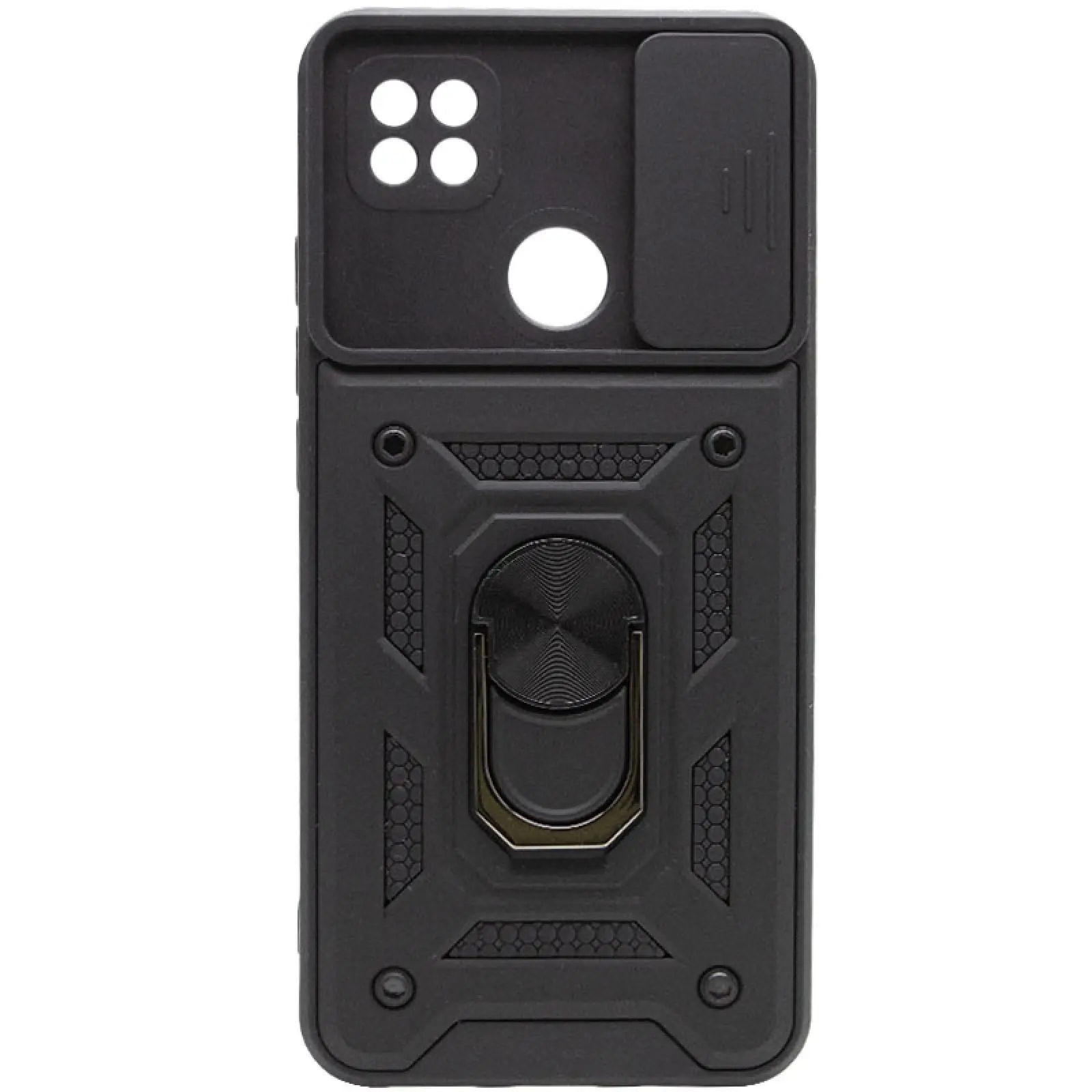 Чехол Ummi Camshield Serge Ring для Xiaomi Redmi 9C / Redmi 10A, Черный / Black, TPU+PC, купить оптом с доставкой