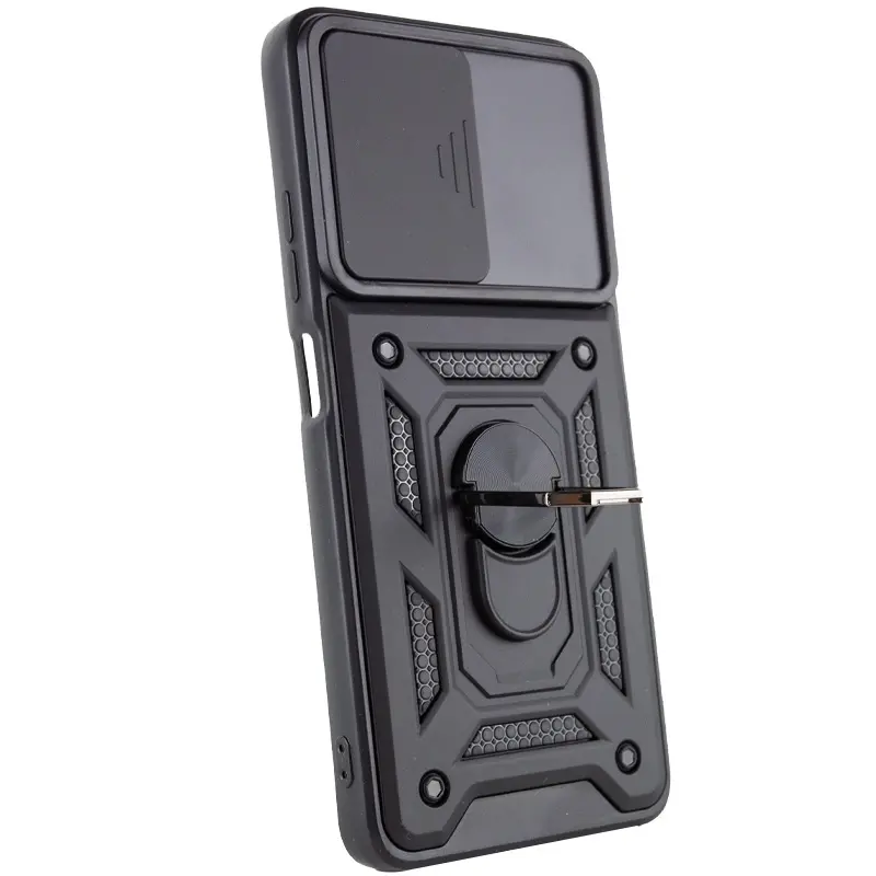 Чехол Ummi Camshield Serge Ring для Xiaomi Redmi 9C / Redmi 10A, Черный / Black 2, TPU+PC, купить оптом с доставкой