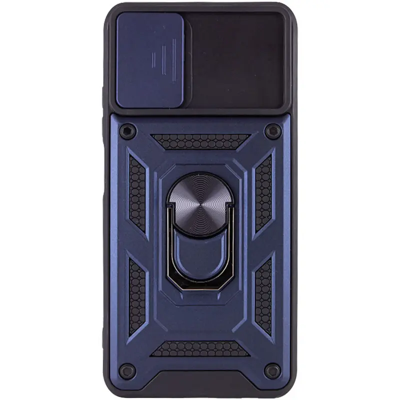 Чохол Ummi Camshield Serge Ring для Xiaomi Redmi Note 10 / Note 10s / Poco M5s, Синій / Navy 1, TPU+PC, купити оптом з доставкою