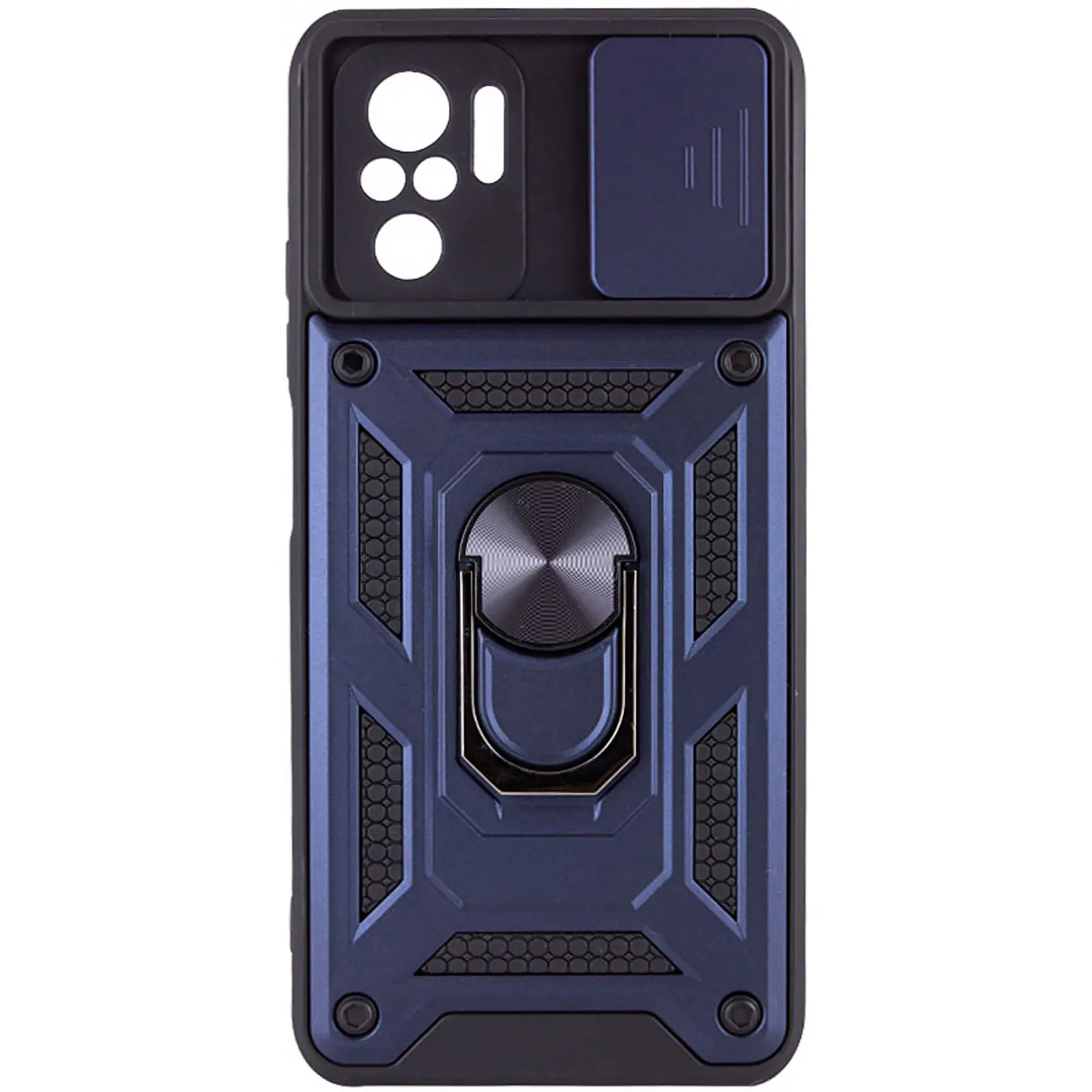 Чохол Ummi Camshield Serge Ring для Xiaomi Redmi Note 10 / Note 10s / Poco M5s, Синій / Navy, TPU+PC, купити оптом з доставкою