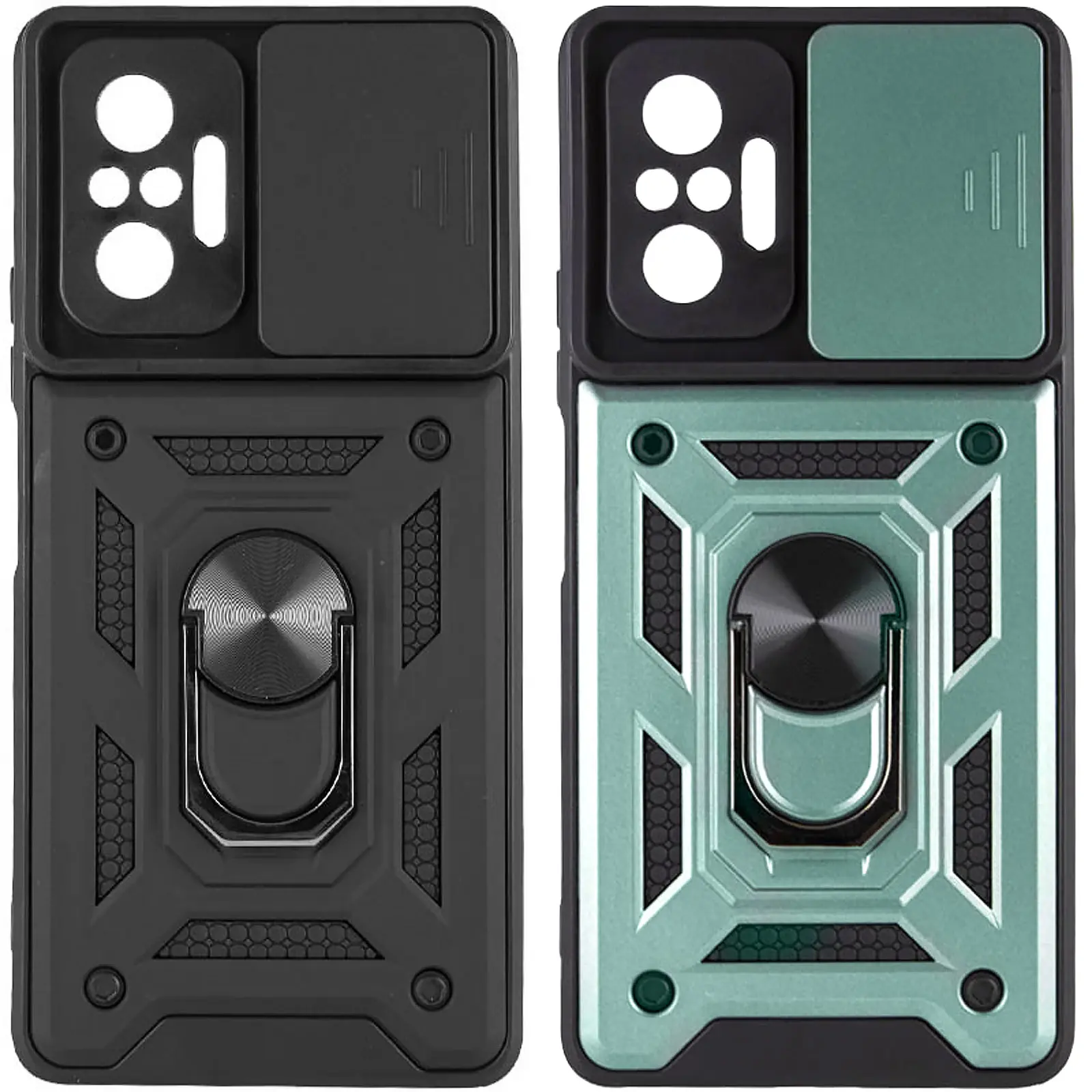 Чехол Ummi Camshield Serge Ring для Xiaomi Redmi Note 10 Pro / 10 Pro Max, TPU+PC, купить оптом с доставкой