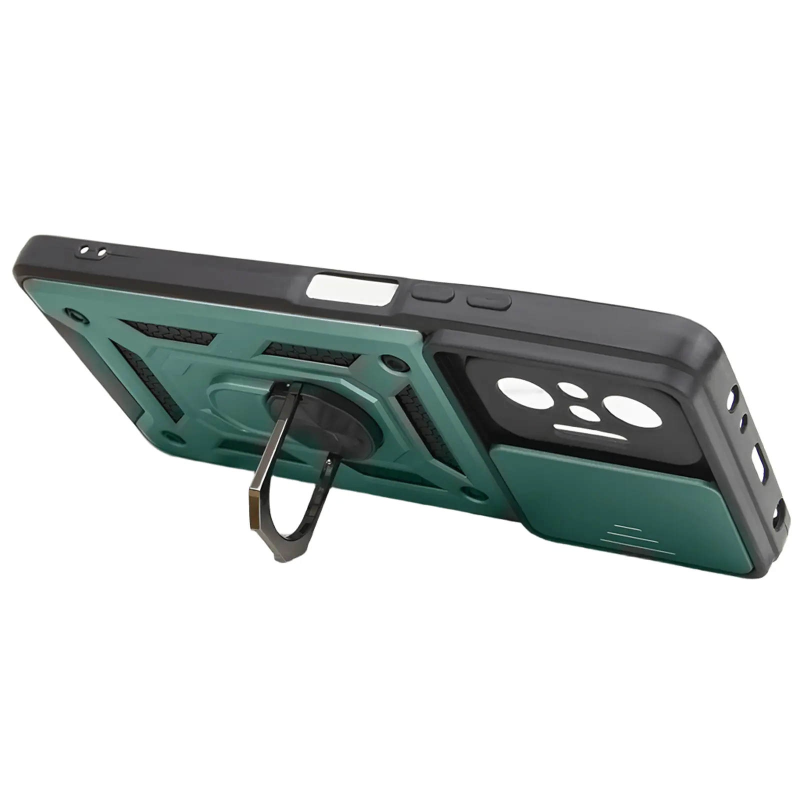 Чехол Ummi Camshield Serge Ring для Xiaomi Redmi Note 10 Pro / 10 Pro Max, Зеленый 2, TPU+PC, купить оптом с доставкой